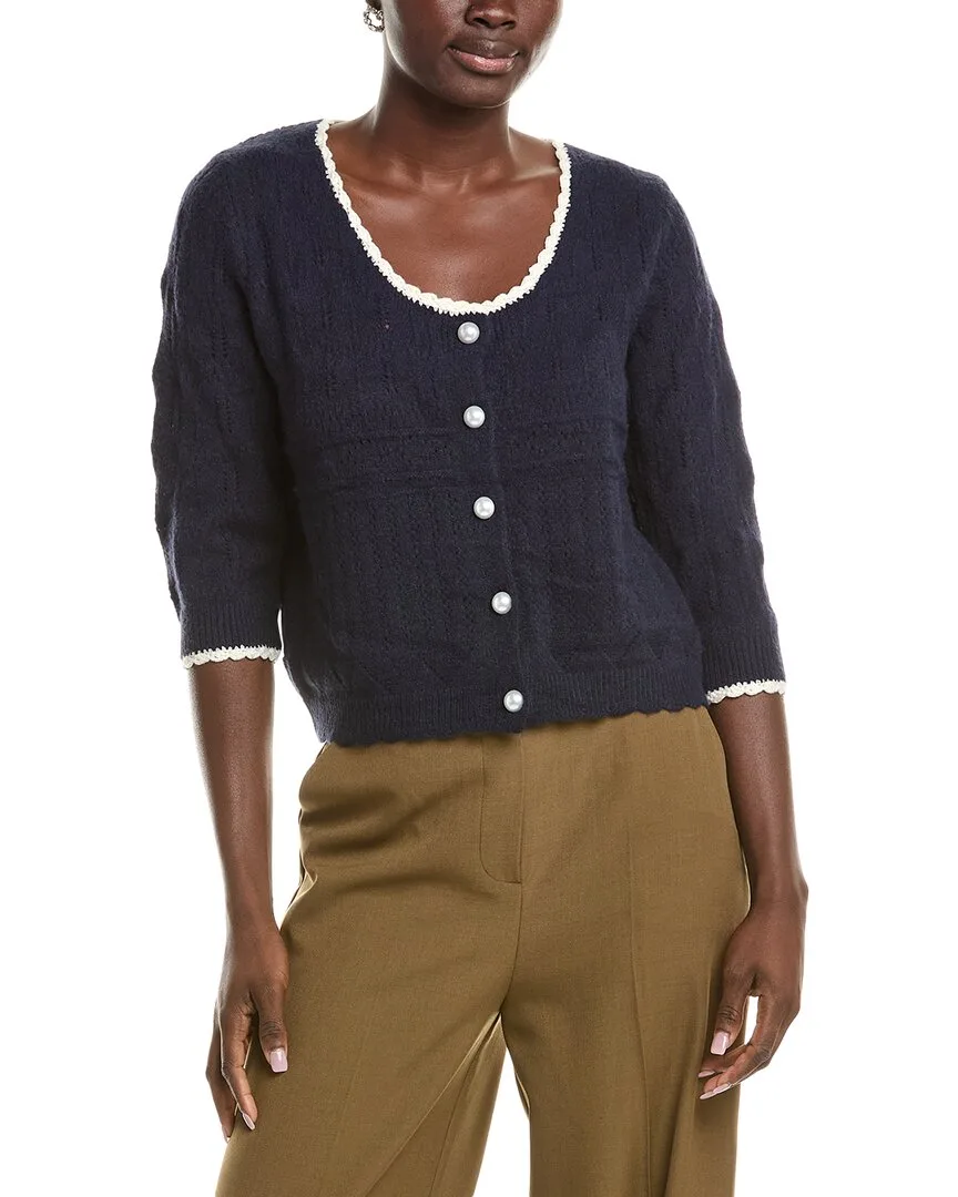 Jolinne Cashmere-Blend Cardigan by Anna Kay