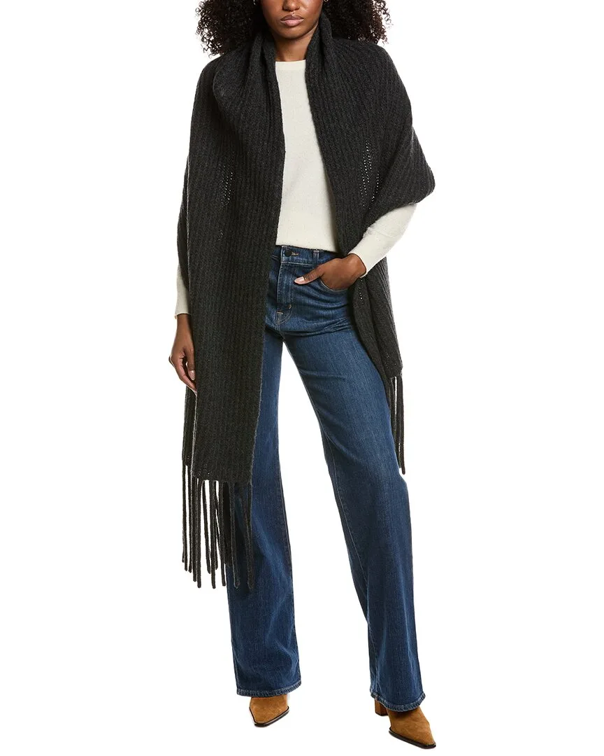 Fringes Chunky Alpaca & Wool-Blend Wrap by Portolano