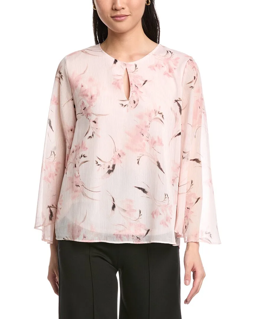 Keyhole Front Blouse by Anne Klein