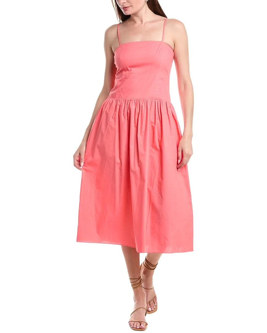 Drop-Waist Midi Dress