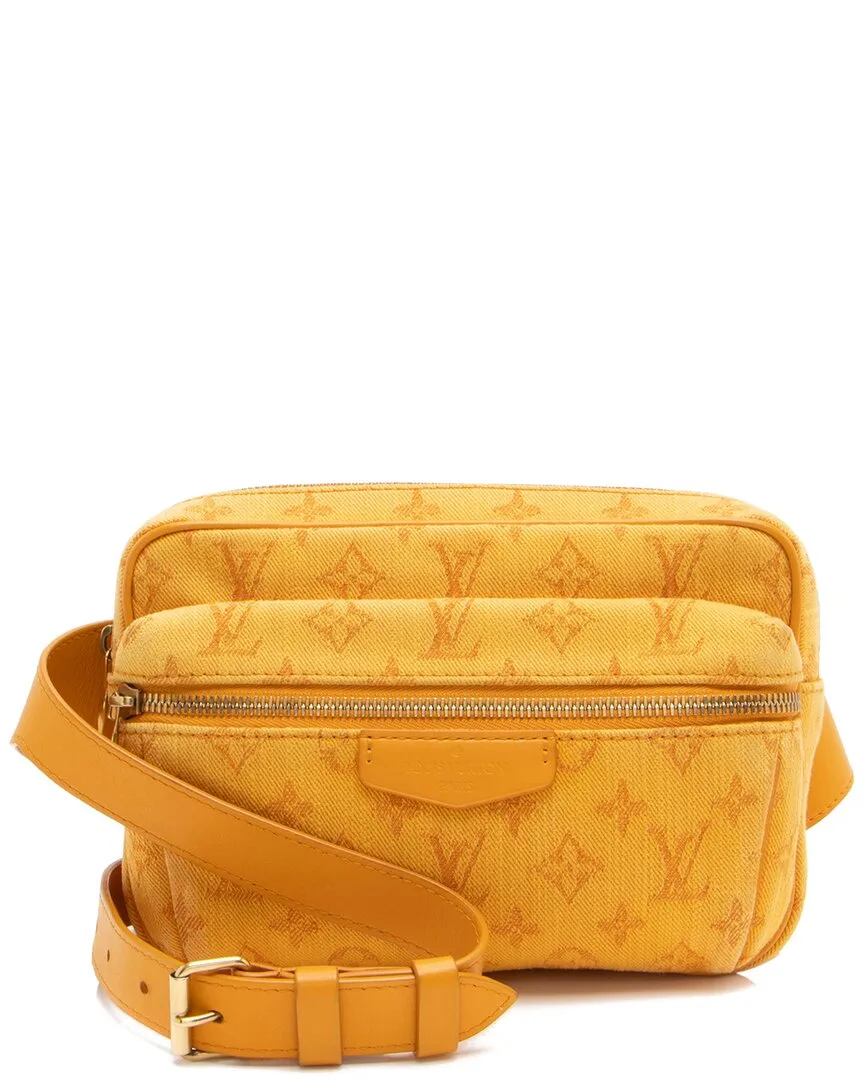 Orange Denim & Leather Outdoor Belt Bag (authentic Pre-Loved) by Louis Vuitton