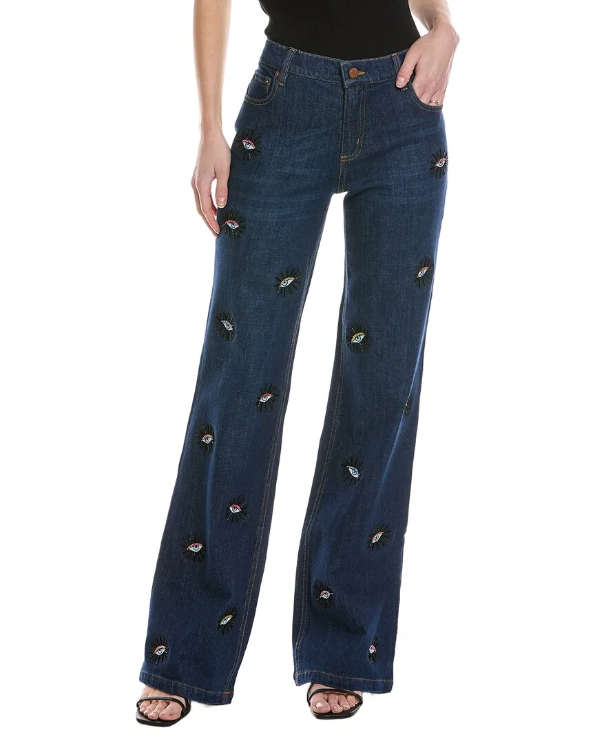 Roxie Straight Flare Full Pant by Alice + Olivia