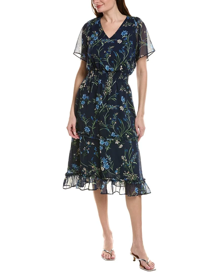 Smock Tiered Midi Dress