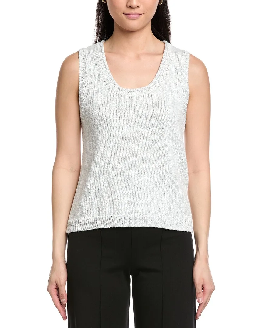 Scoop Neck Knit Tank by St. John