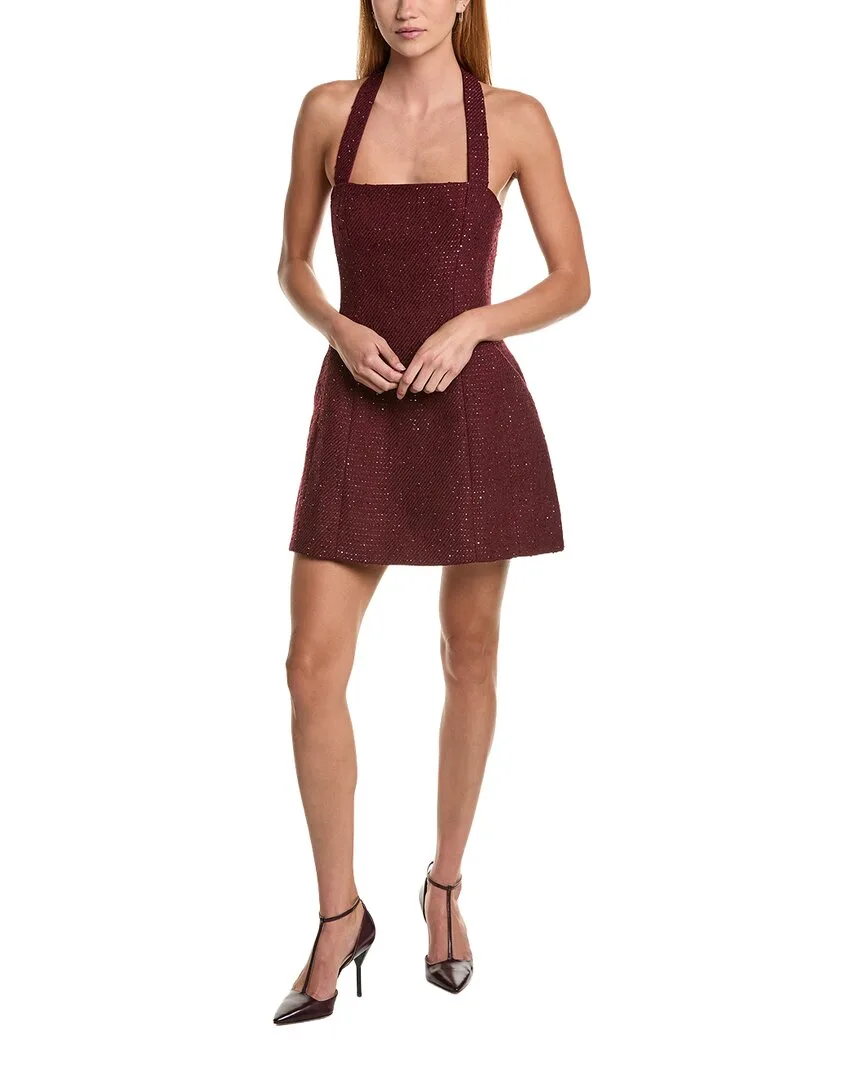 Nevelle Boucle Halter Dress by Bardot