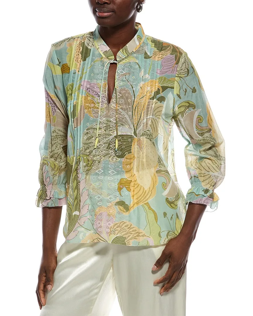 Printed Silk-Blend Blouse by Marc Cain