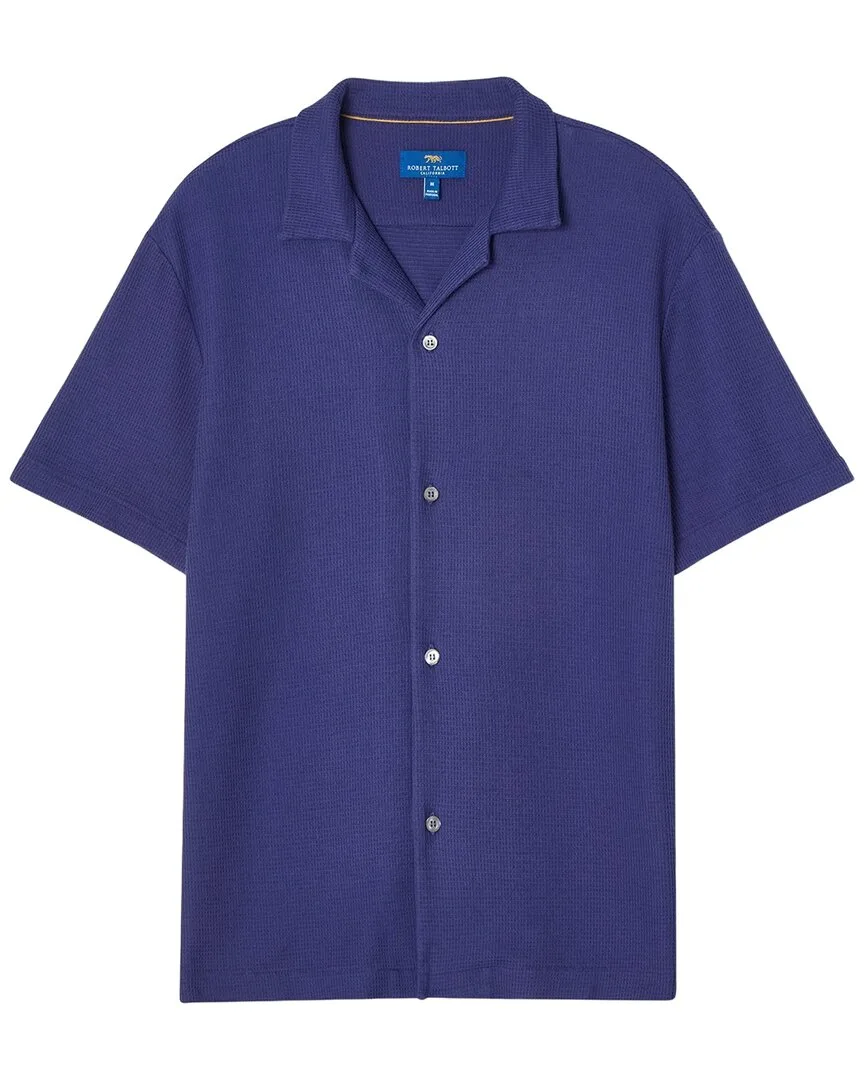 Williams Waffle Knit Camp Shirt by Robert Talbott