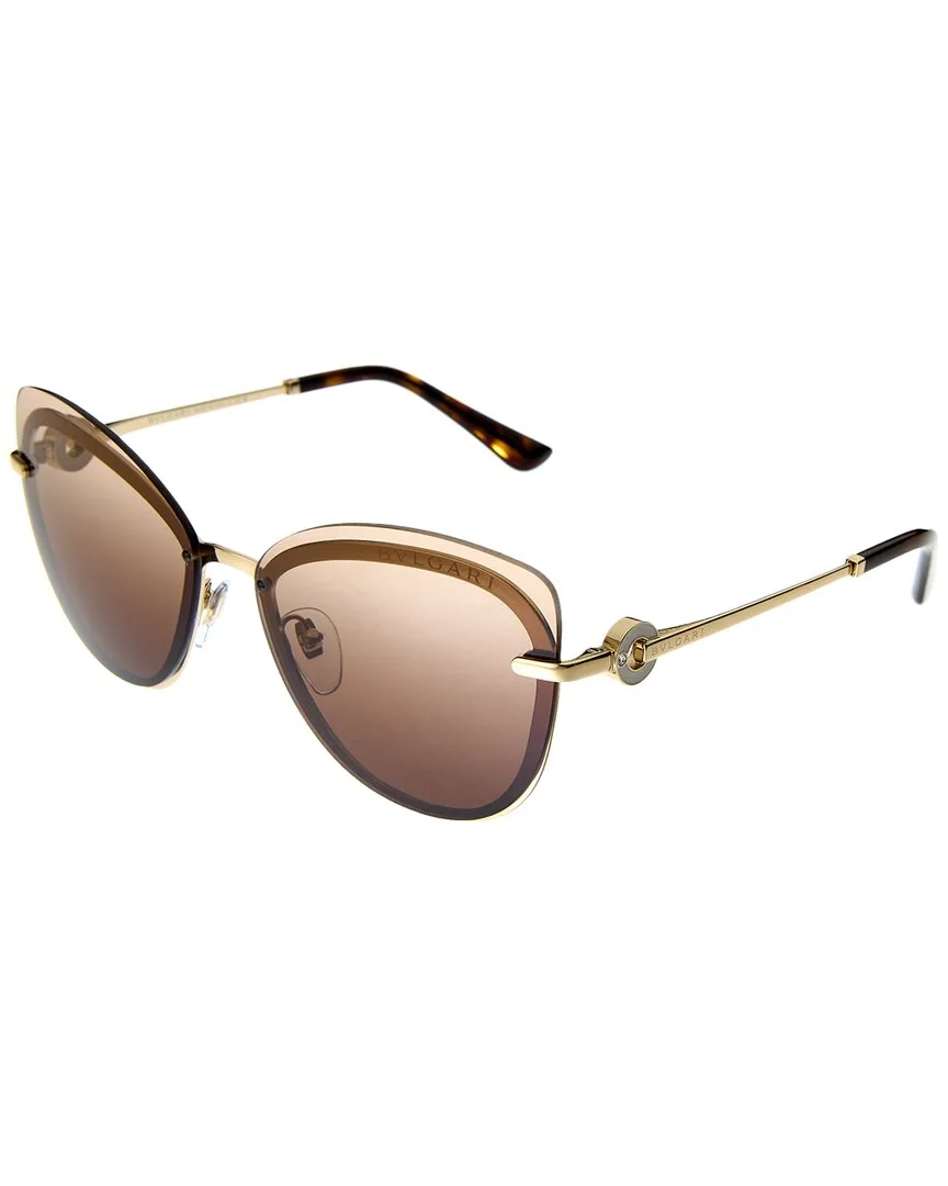 60Mm Polarized Sunglasses by BVLGARI