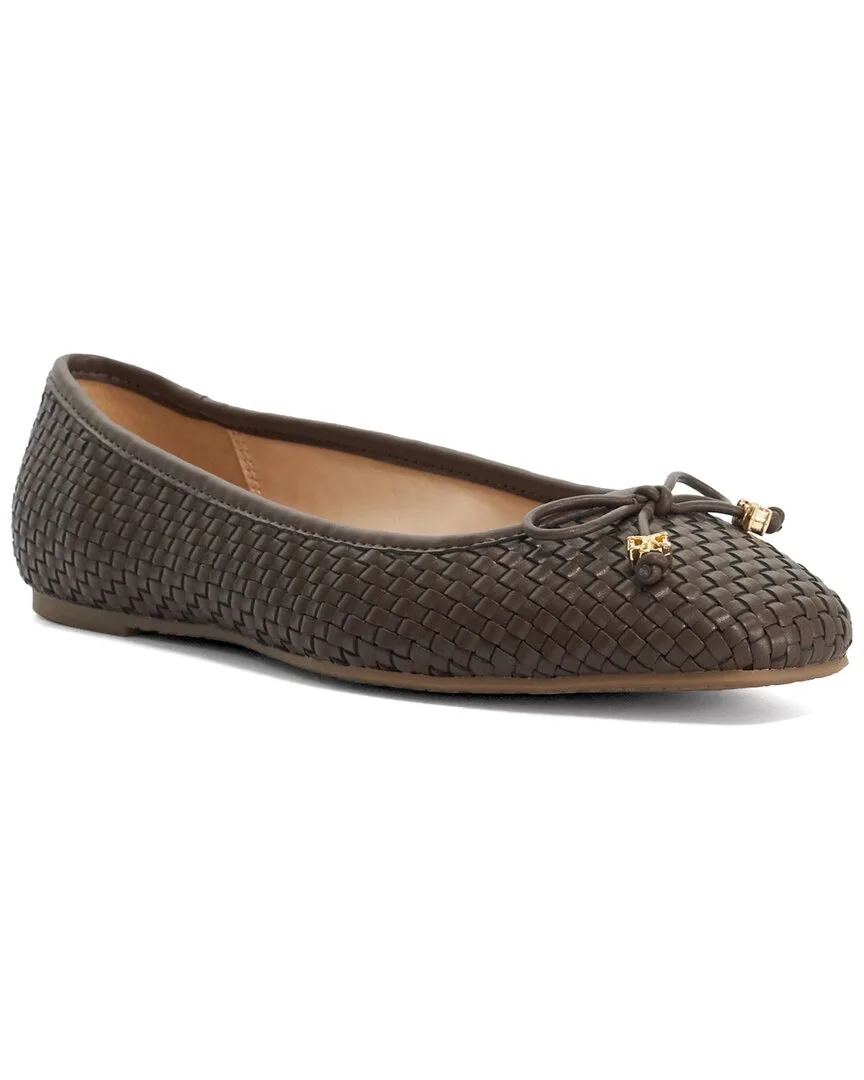 Harries Leather Ballerina by Dune London