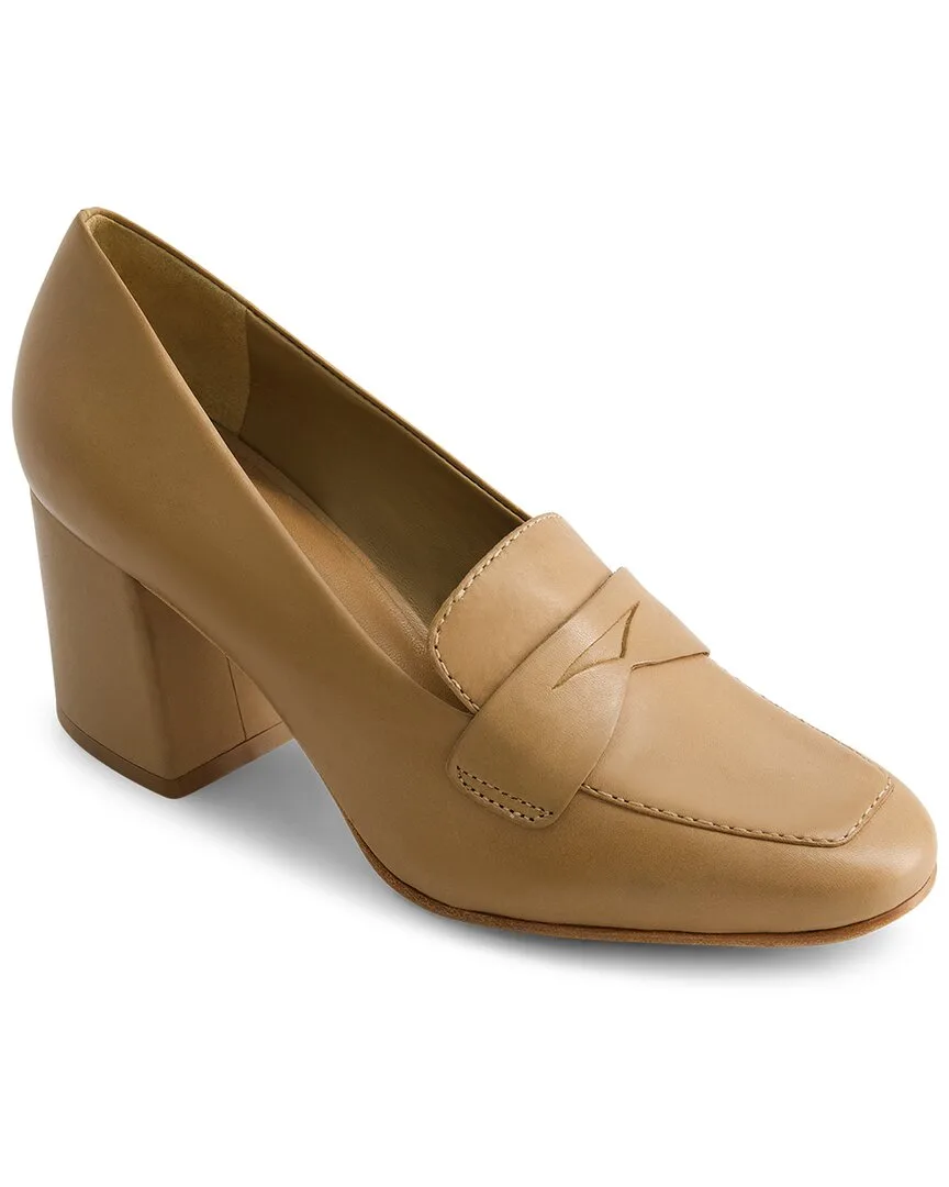 Nessa Leather Loafer Pump by Bernardo