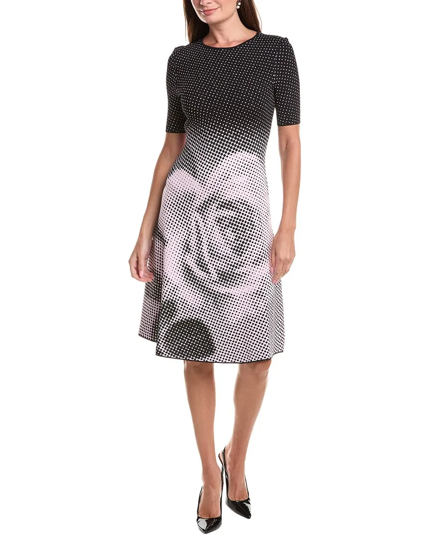 Double Knit Dotte Midi Dress by Teri Jon
