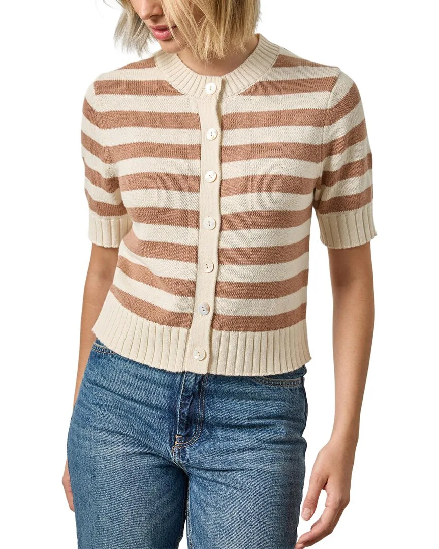 Elbow Sleeve Button Cardigan by Lilla P