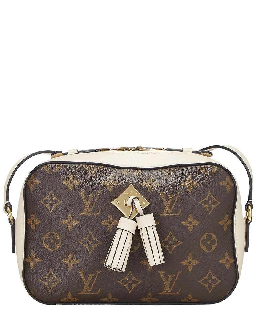 Cream Monogram Coated Canvas Saintonge (authentic Pre-Loved) by Louis Vuitton