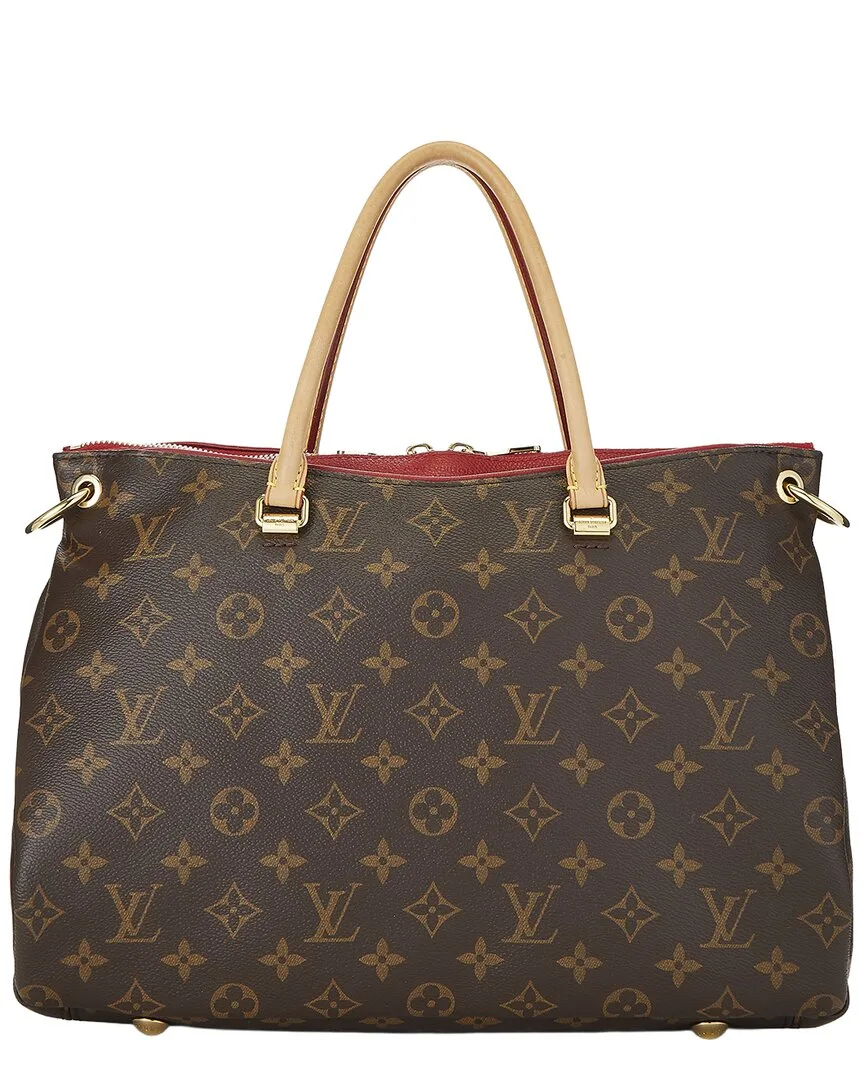 Red Monogram Coated Canvas Pallas (authentic Pre-Loved) by Louis Vuitton