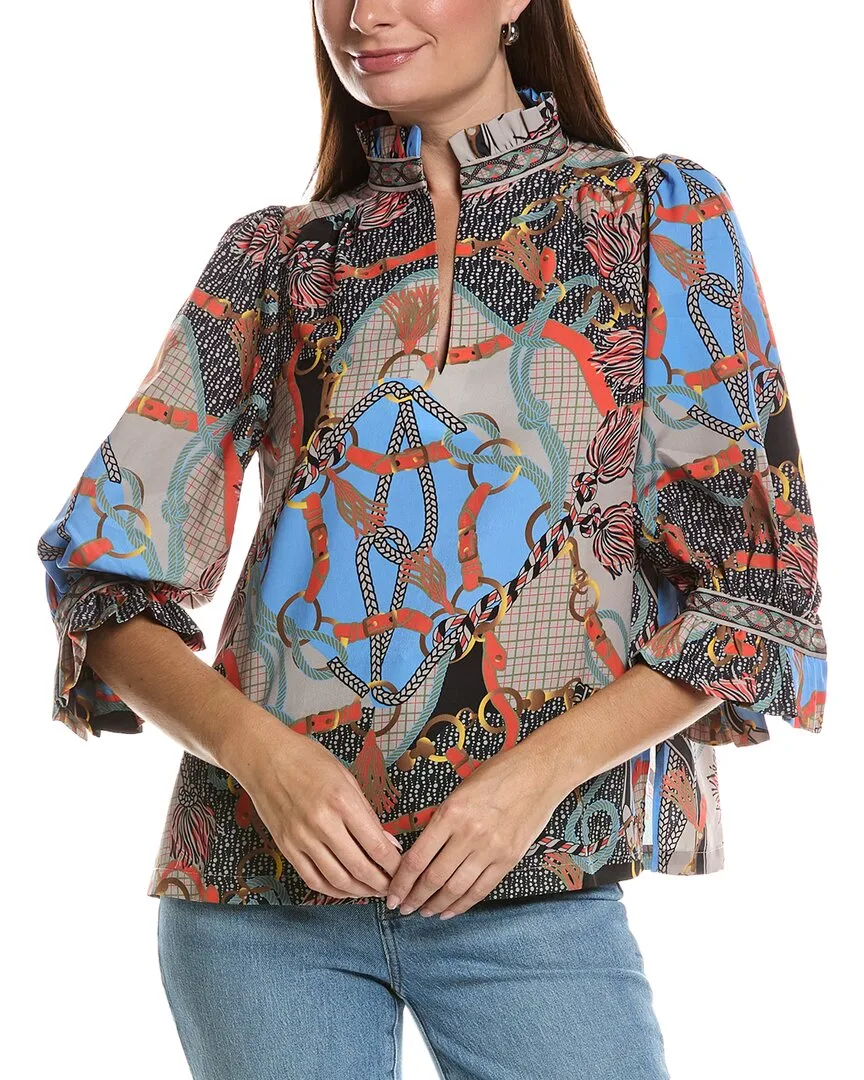 Ruffle Neck Tunic by Gretchen Scott