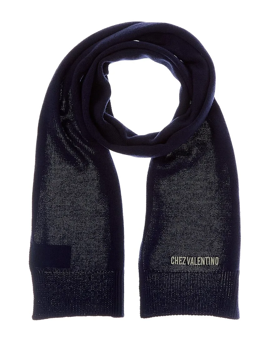 Chez Valentino Wool-Blend Scarf by Valentino