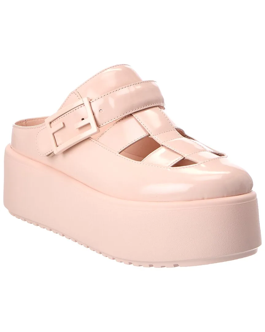 Sunshine Leather Sabot Mule by FENDI