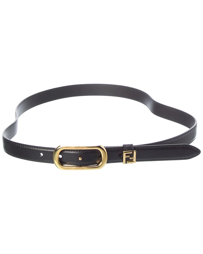 Ff Leather Belt by FENDI