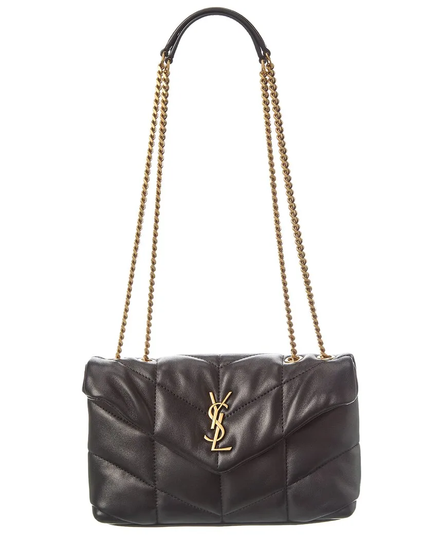 Toy Puffer Leather Shoulder Bag by Saint Laurent