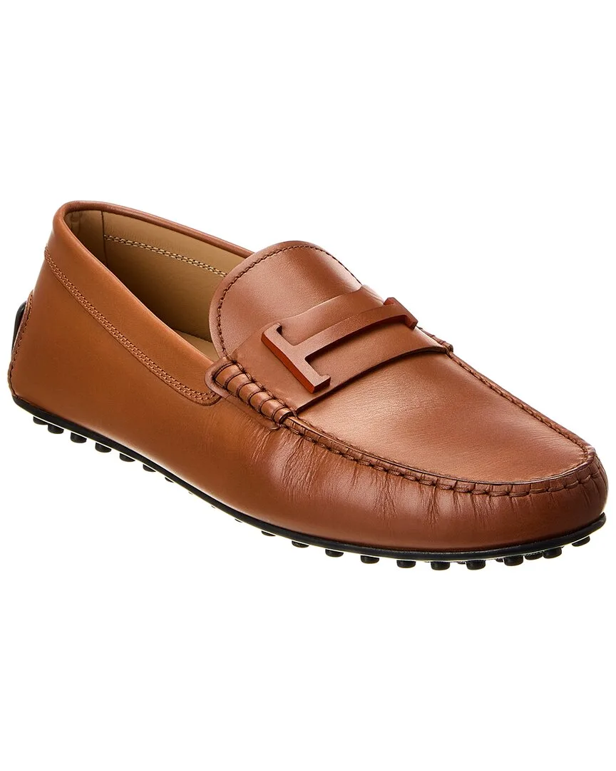 City Gommino Leather Driver by Tod's