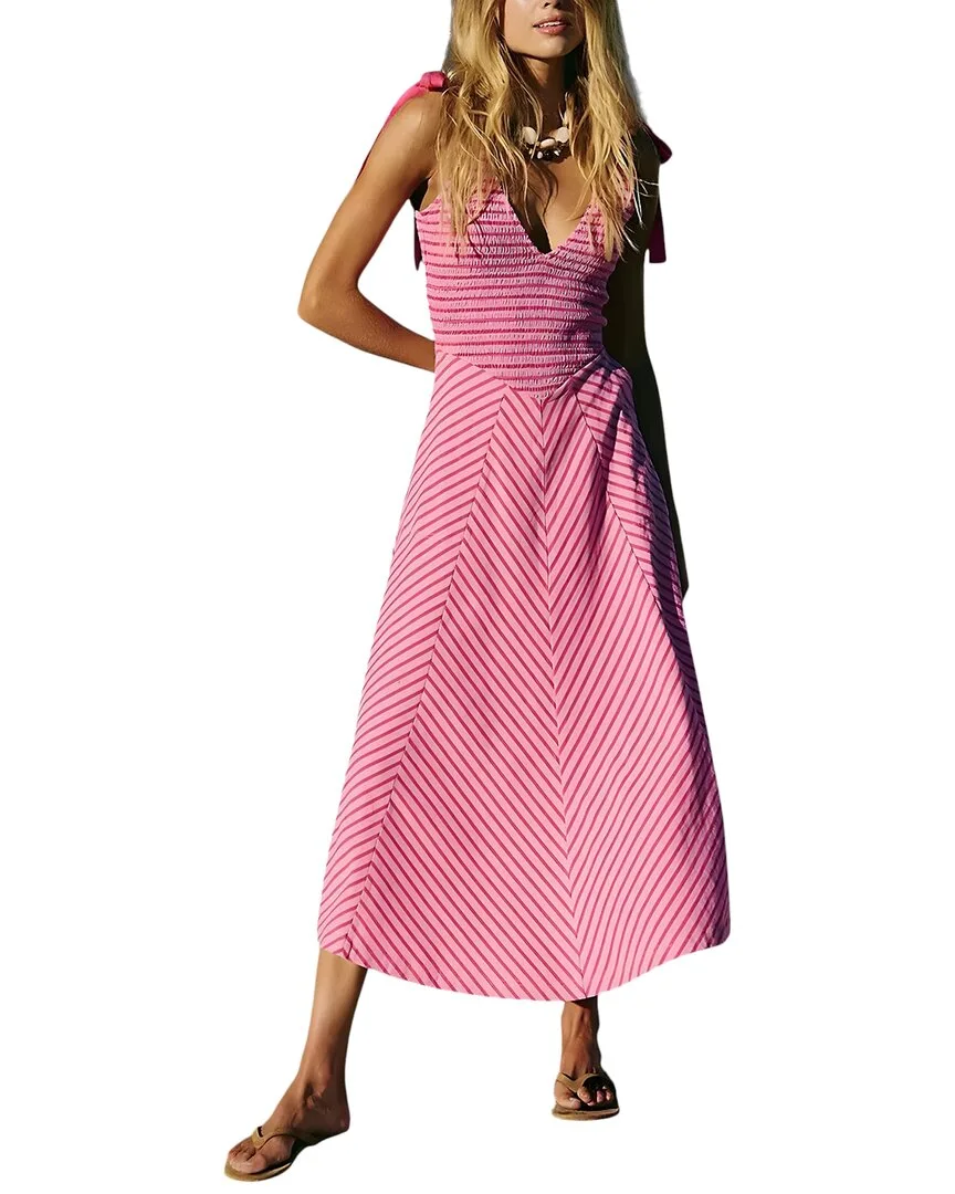 Camila Blanco Midi Dress by Leon Gori