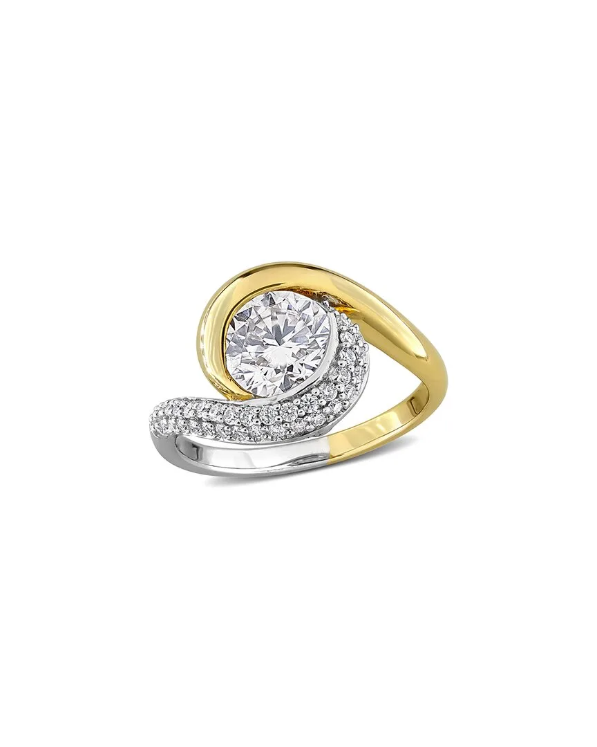 Rina Limor Silver 1.88 ct. tw. Created White Moissanite Swirl Ring