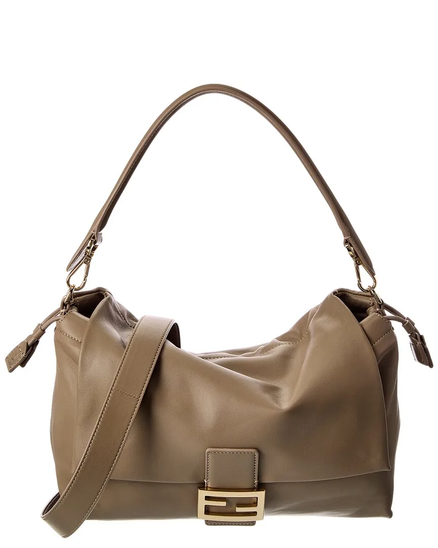 Baguette Soft Large Leather Shoulder Bag by FENDI