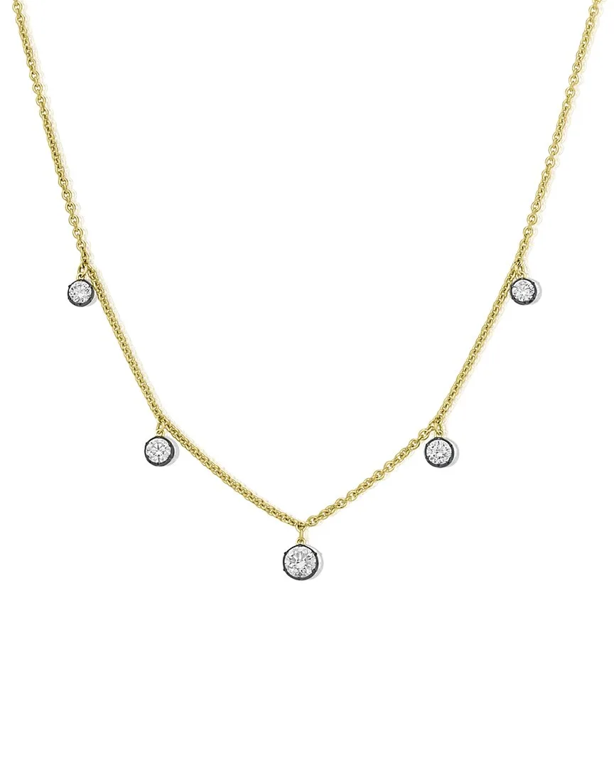 14K 0.79 ct. tw. Diamond Station Necklace by Sabrina Designs