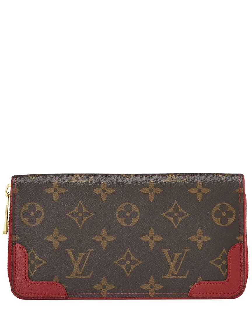 Red Monogram Canvas Zippy Retiro (authentic Pre-Loved) by Louis Vuitton