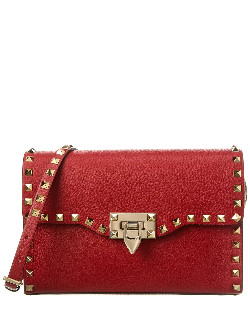 Rockstud Small Grainy Leather Crossbody