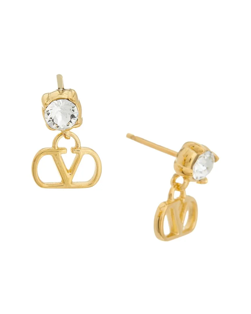 Vlogo Signature Swarovski Earrings by Valentino