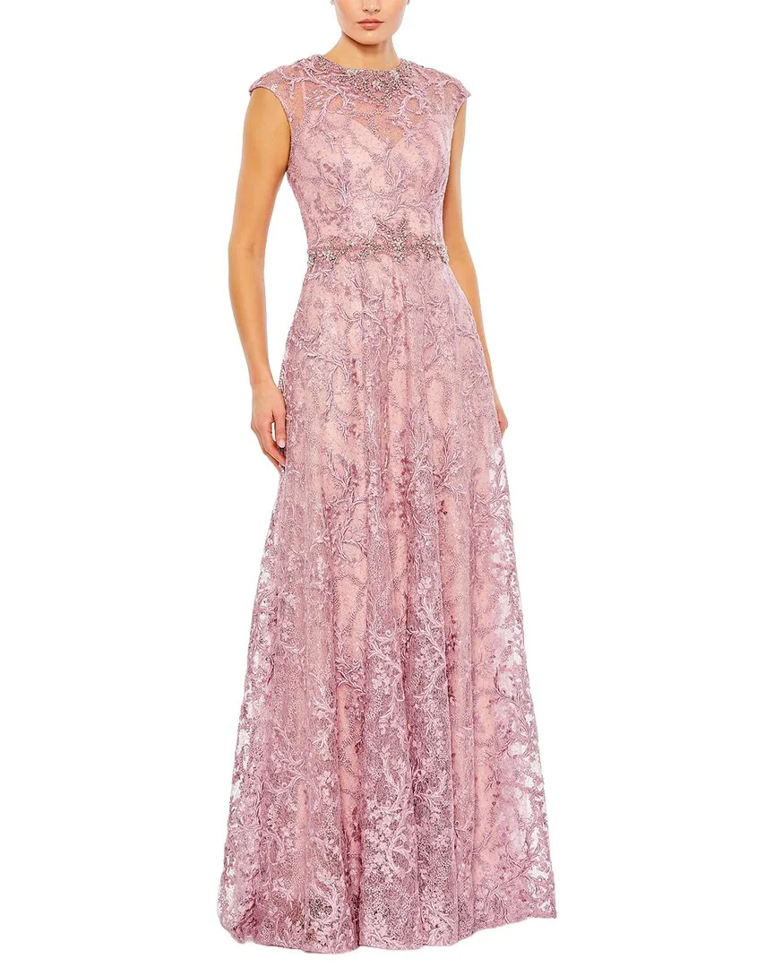 Mac Duggal Detail Embellishment Long Dress by M.A.C.