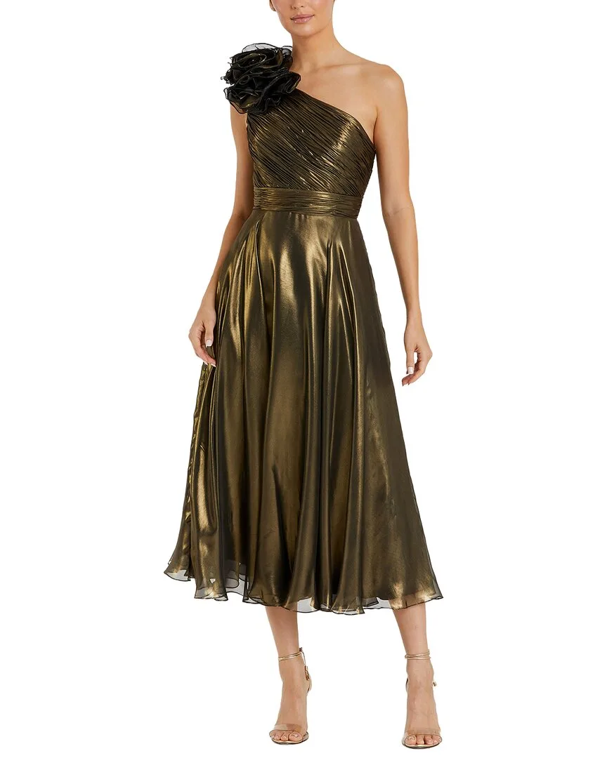 Mac Duggal 3D Flower Midi Dress