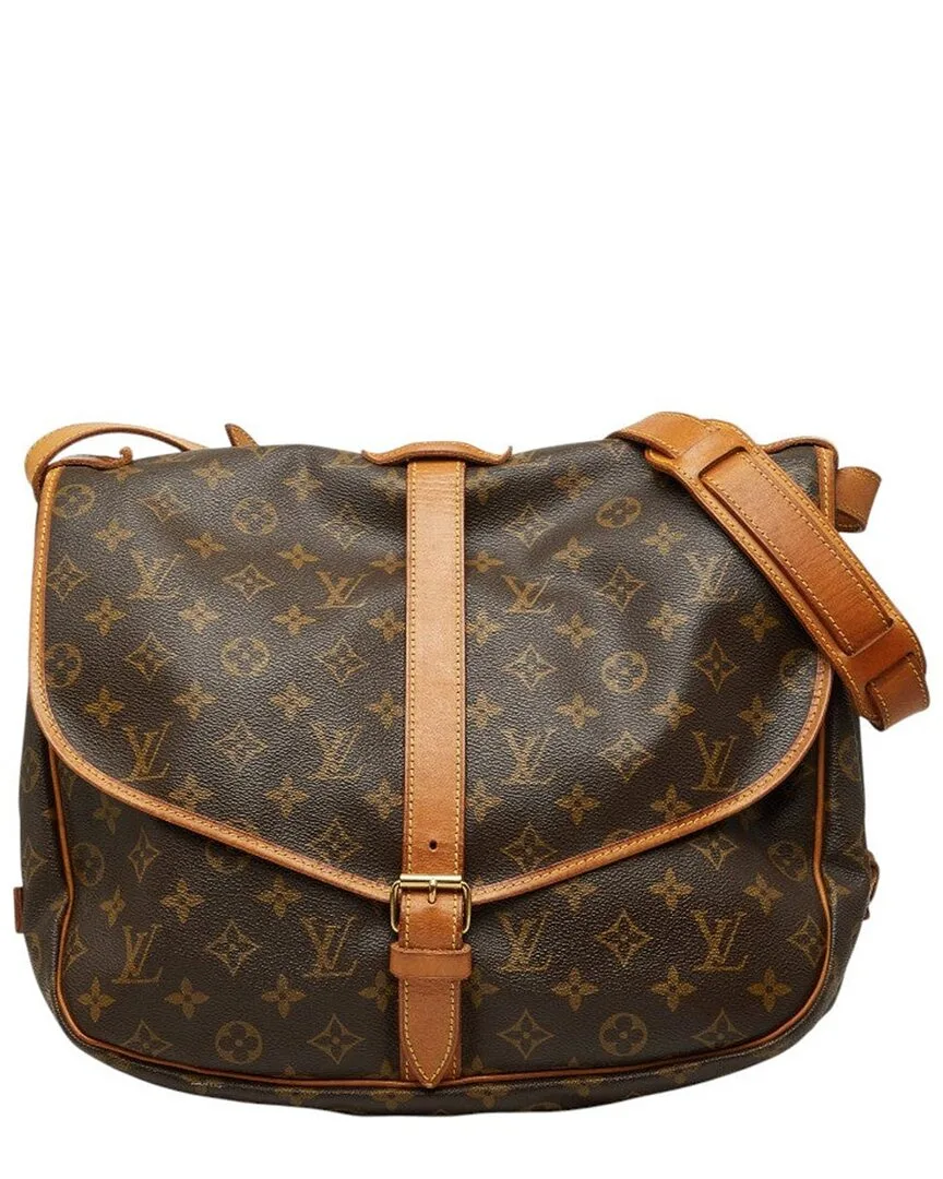 Monogram Canvas Saumur 35 (authentic Pre-Loved) by Louis Vuitton