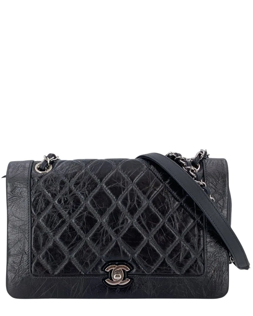 Bi-Quilted Leather Shoulder Bag (authentic Pre-Loved) by CHANEL
