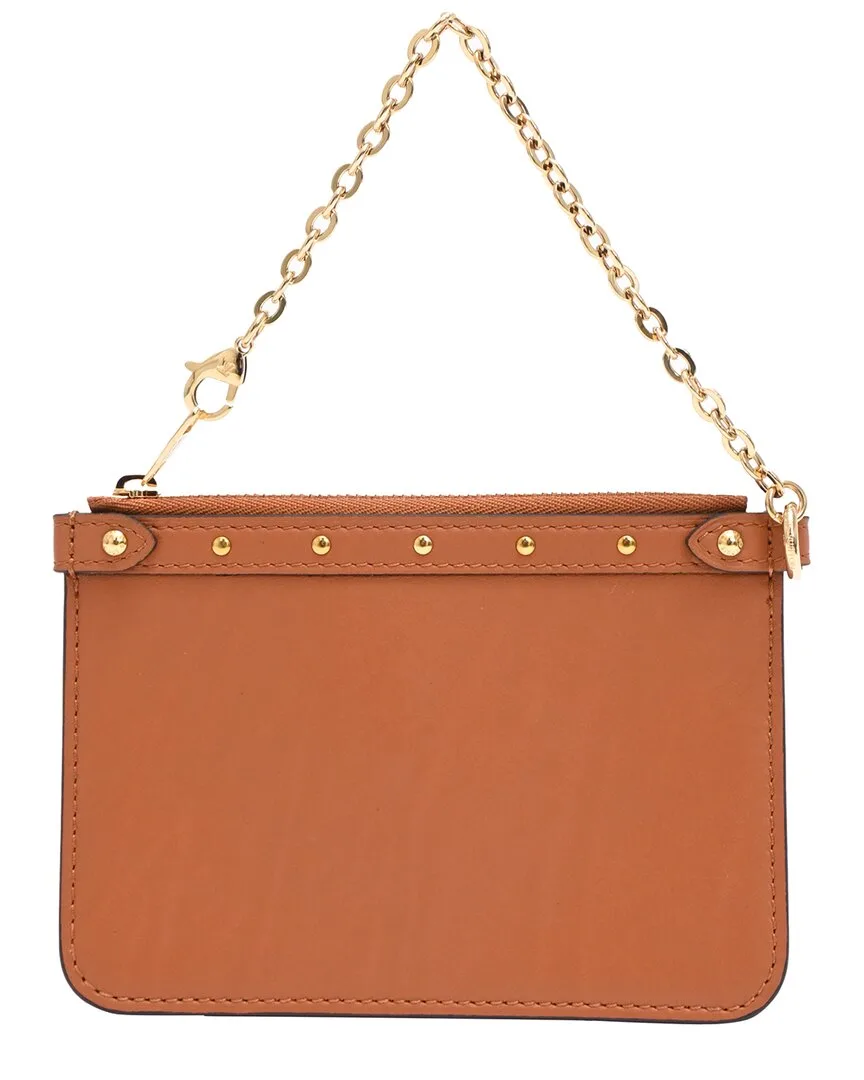 Leather Mini Zipped Chain Pouch Bag (authentic Pre-Loved) by Louis Vuitton