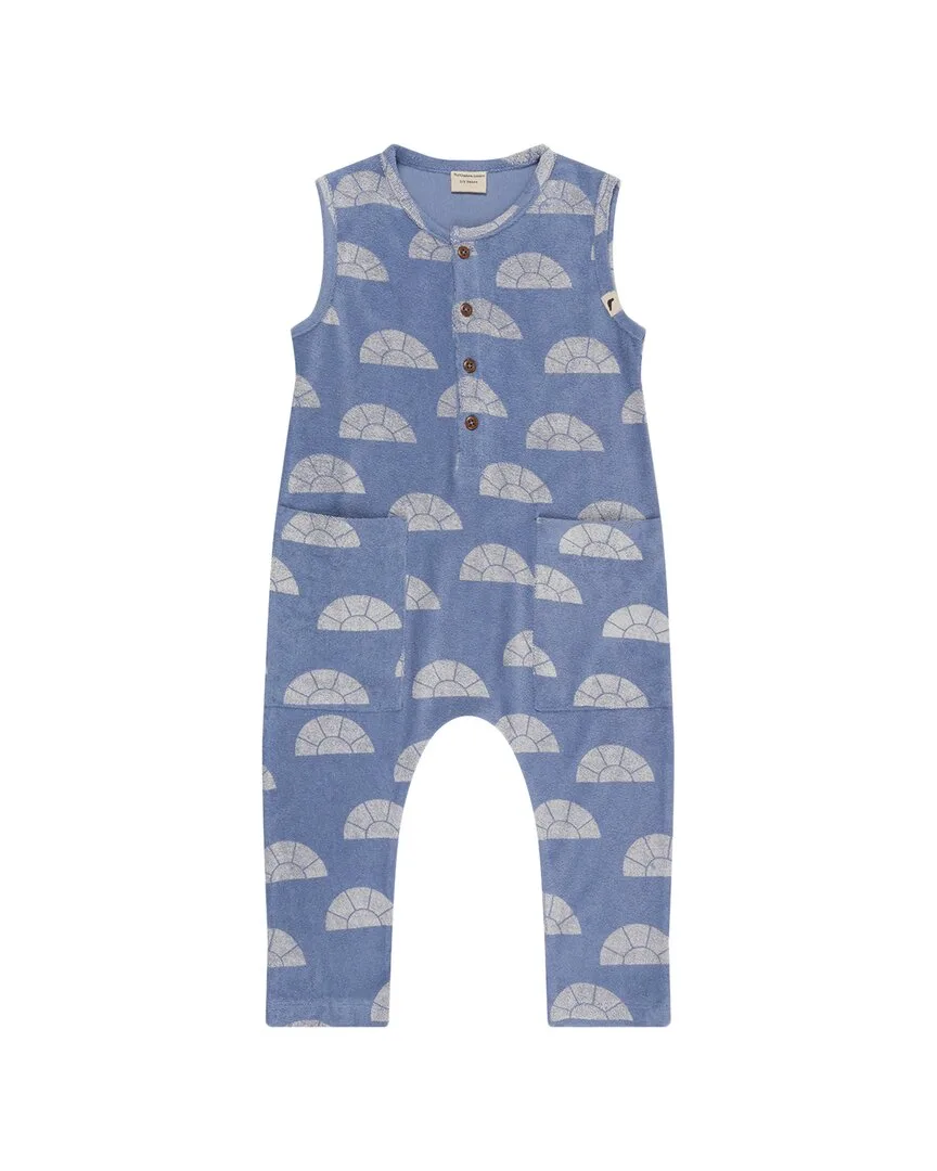 Rays Print Tank Dungaree by Turtledove London