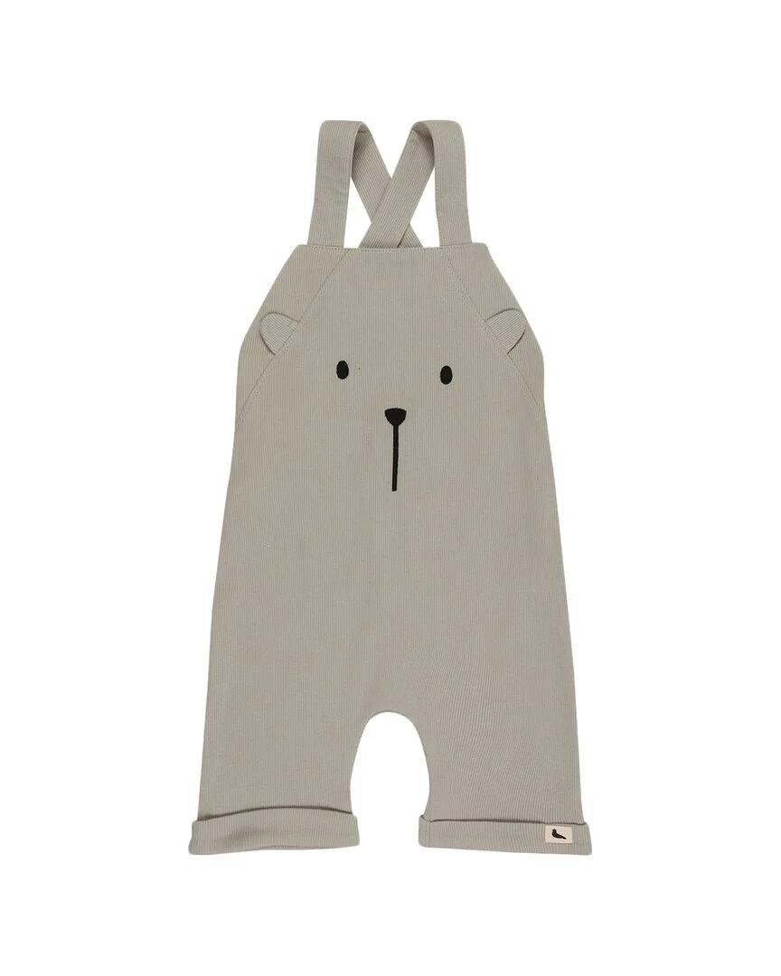 3D Bear Rib Shortie Dungaree by Turtledove London