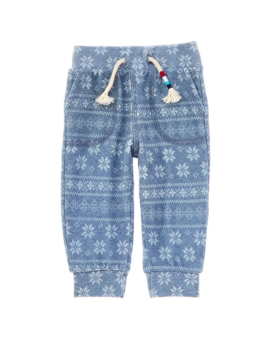Indigo Fair Isle Jogger Pant