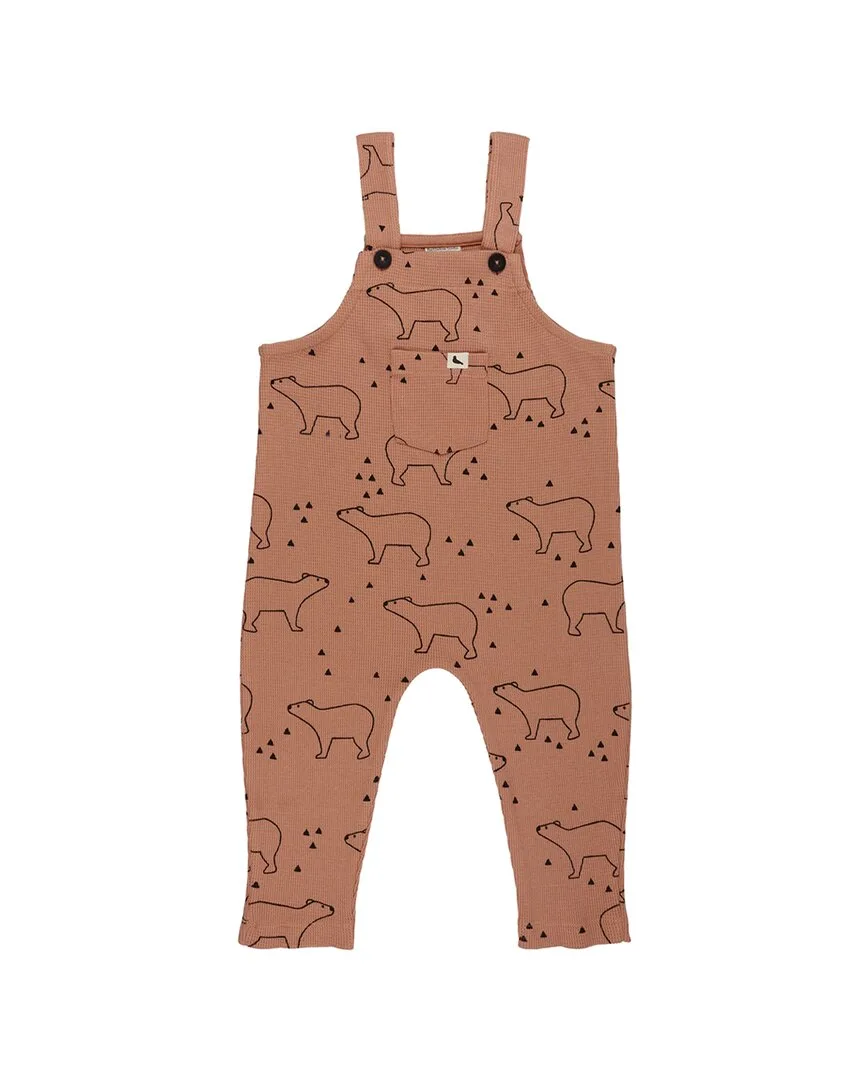 Bear Silhouette Easy Fit Dungaree by Turtledove London