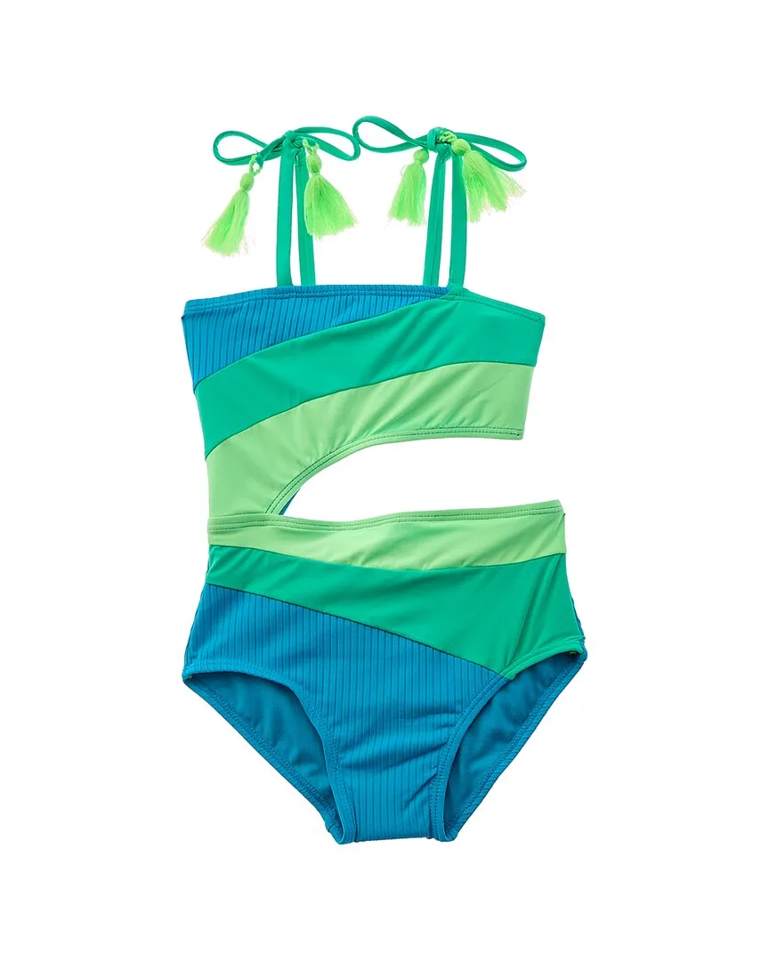 Square Neck Cutout One-Piece by Beach Lingo