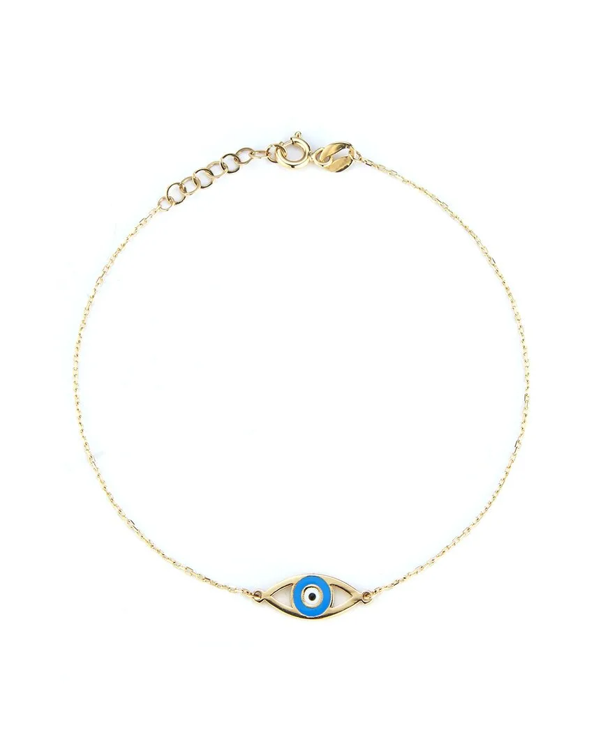 14K Evil Eye Bracelet