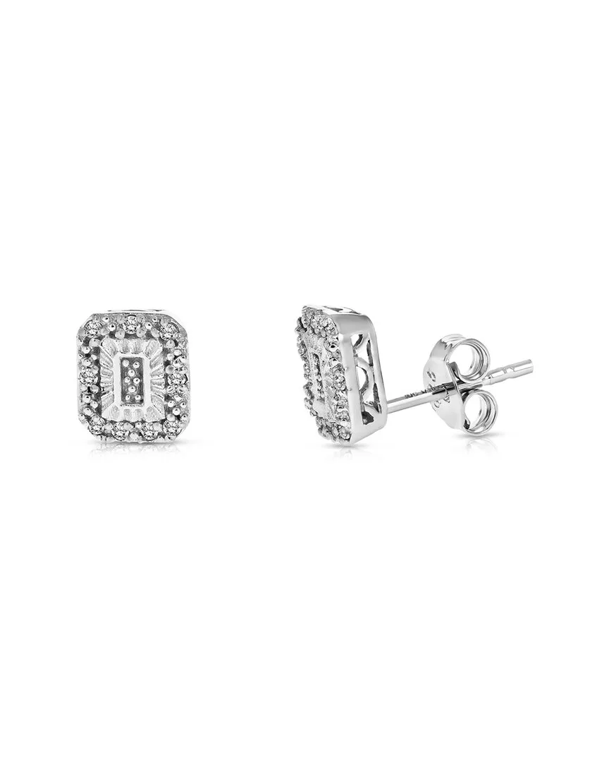 Silver 0.10 ct. tw. Diamond Studs by Amairah