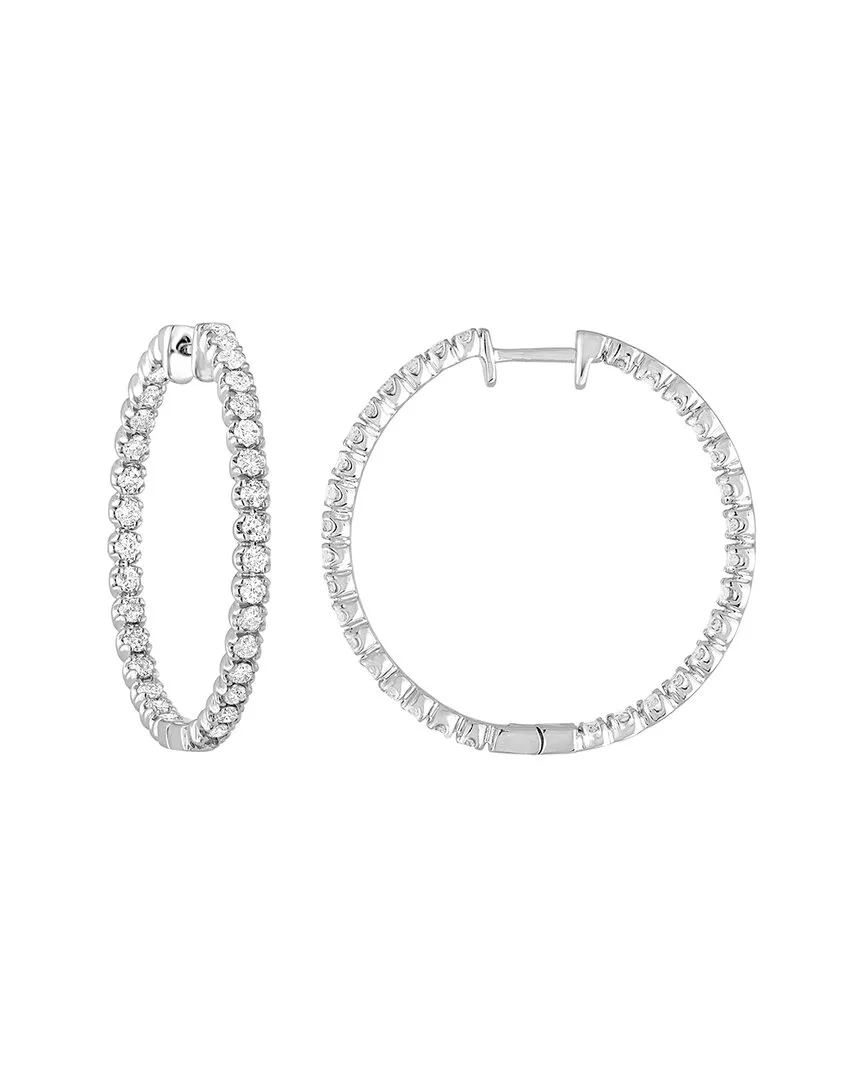 14K 2.00 ct. tw. Lab-Grown Diamond Hoops