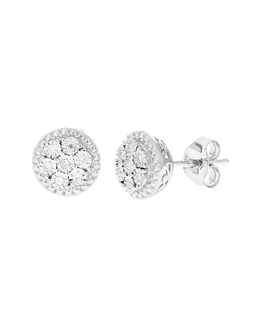 Silver 0.10 ct. tw. Lab-Grown Diamond Studs by Amairah