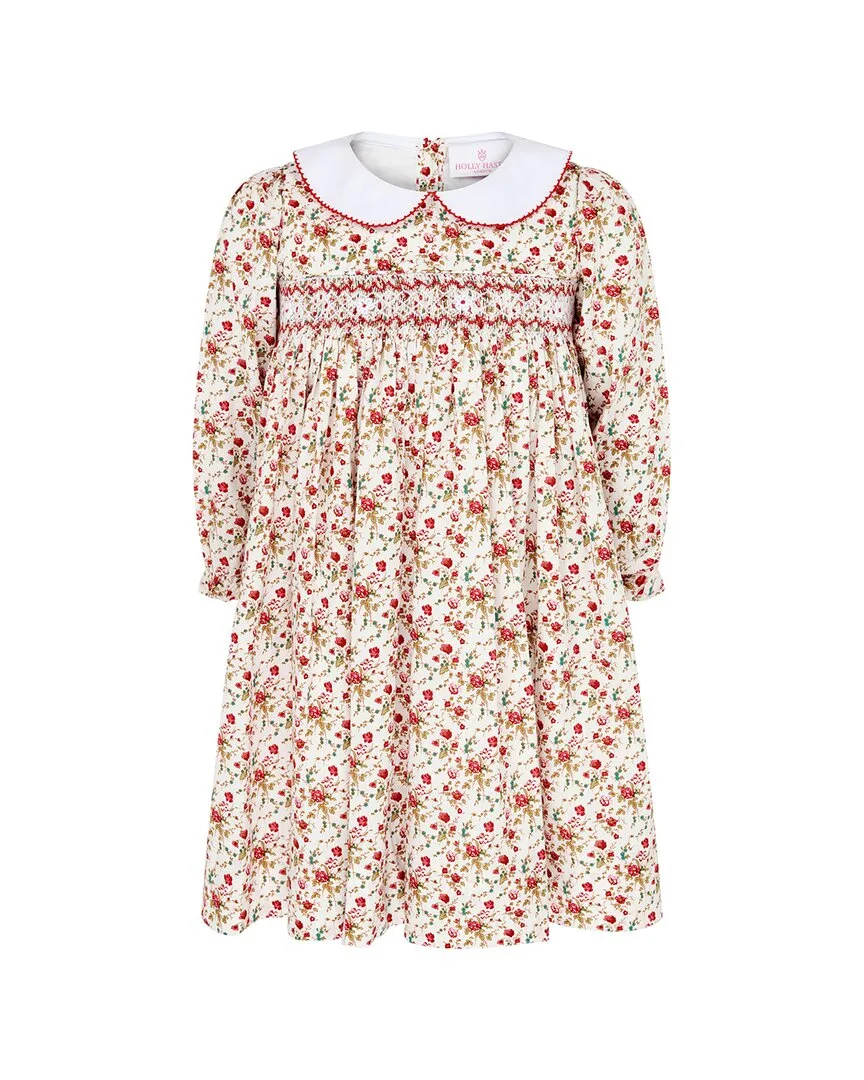 Princess Darcey Hand Smocked Floral Party Dress by Holly Hastie