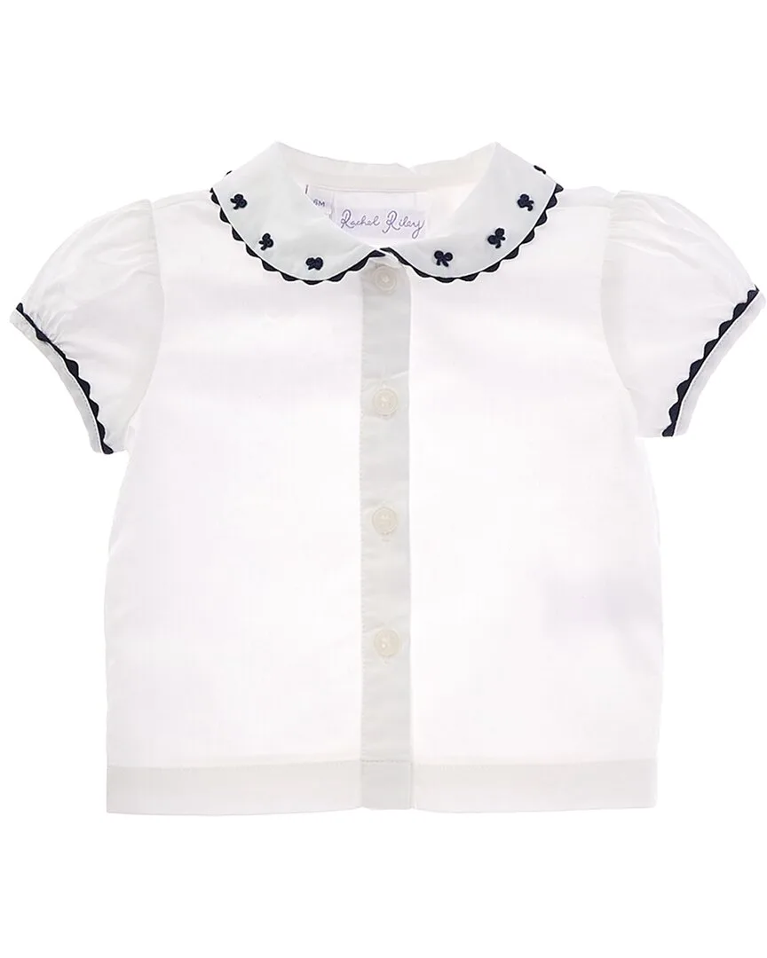 Bow Embroidered Blouse by Rachel Riley
