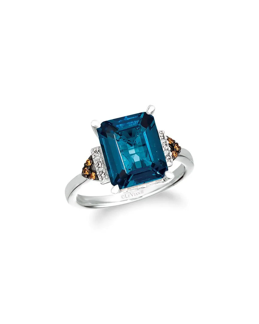 Le Vian 14K 5.08 ct. tw. Diamond & London Blue Topaz Cocktail Ring by Le Vian