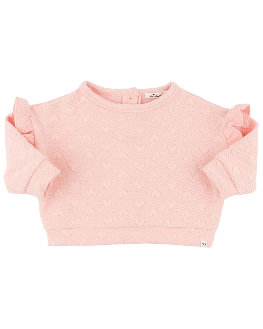 Pucker Hearts Millie Slouch Sweatshirt by Oh Baby