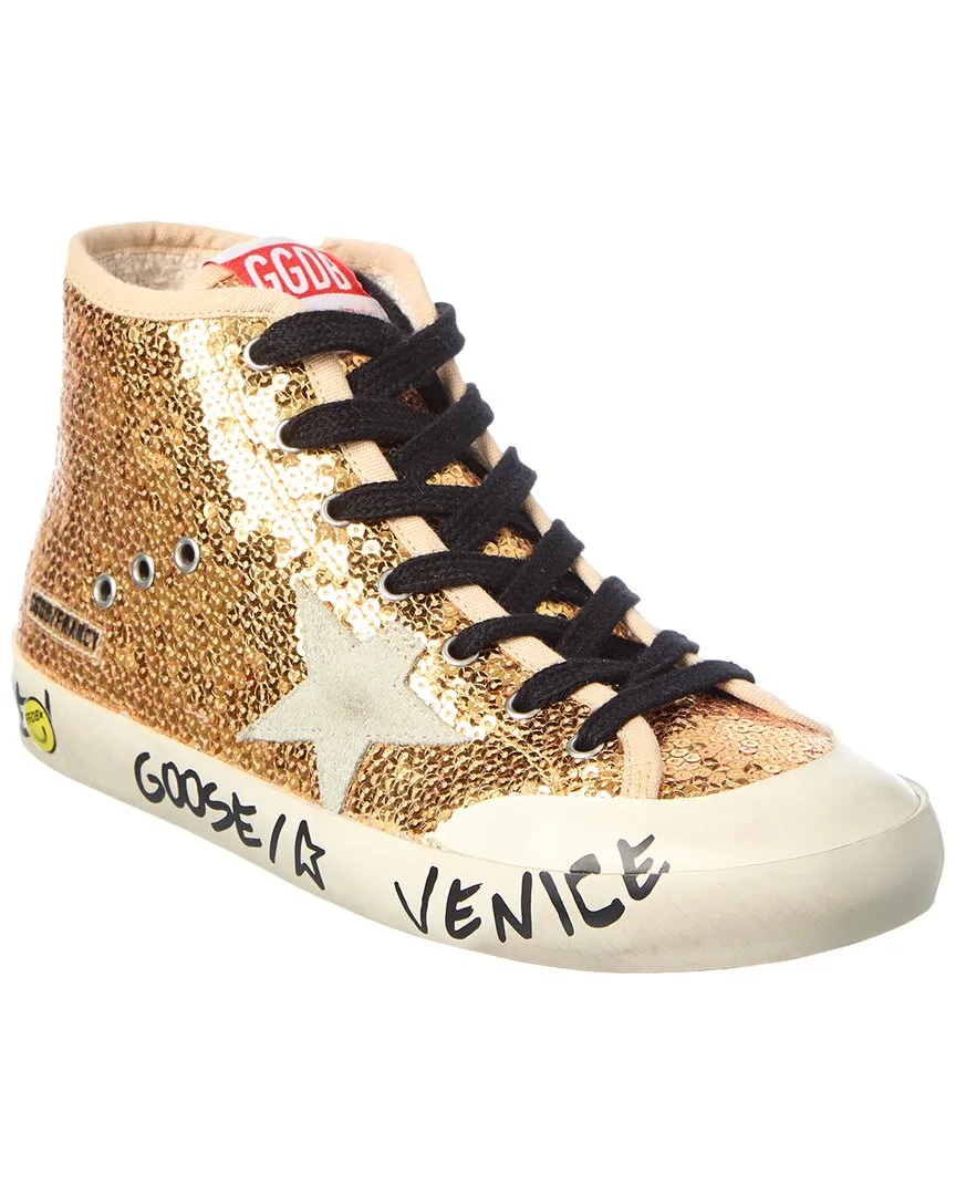 Francy Penstar Paillettes Sneaker by Golden Goose